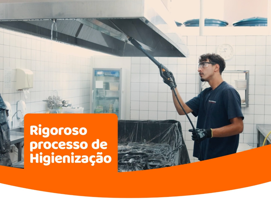 Rigoroso processo de higienização